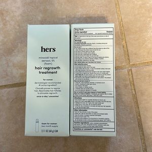 Hers hair regrowth treatment - foam 4 months supply